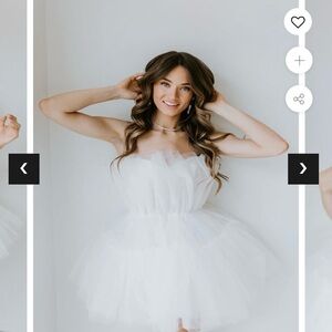 UNTAMED PETALS BY AMANDA JUDGE Millie Mini Gown- Light Ivory